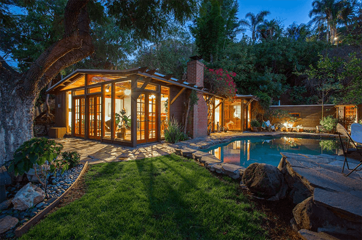 Secluded Hollywood Hills Cottage with Sparkling Pool and Views Seeks $1.2M