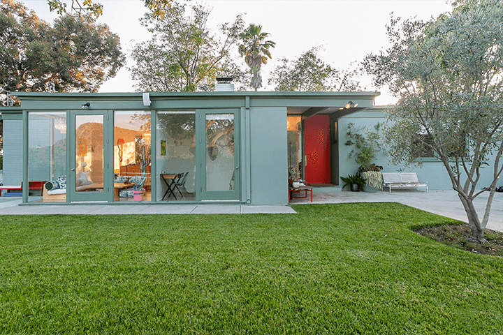 Private Hollywood Hills midcentury with pool and views seeks $4M