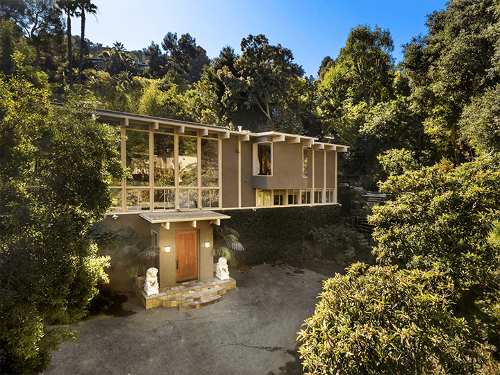 Private midcentury modern in the Hollywood Hills available for the first time in 37 years