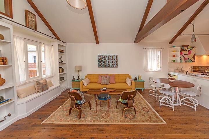 The living room of CA Bungalow For Sale Atwater Village