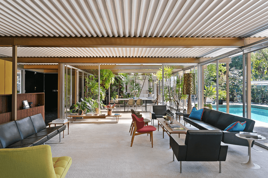 Inside the Grossman House by Raphael Soriano