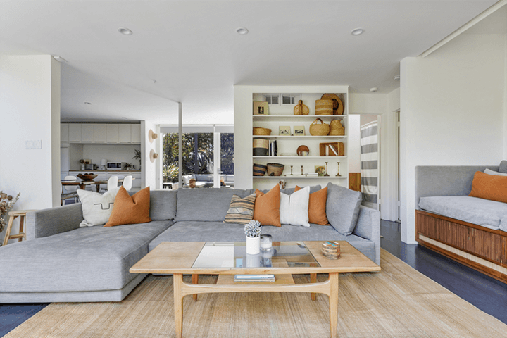 The living room of Hollywood Hills midcentury