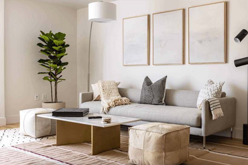 The minimalist interior of Etco Homes